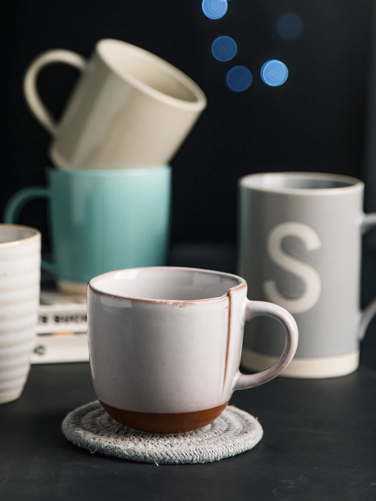 

Mug Creative Ceramic home water cup large capacity simple Couple coffee student Cup mugs christmas mugs coffee cup travel