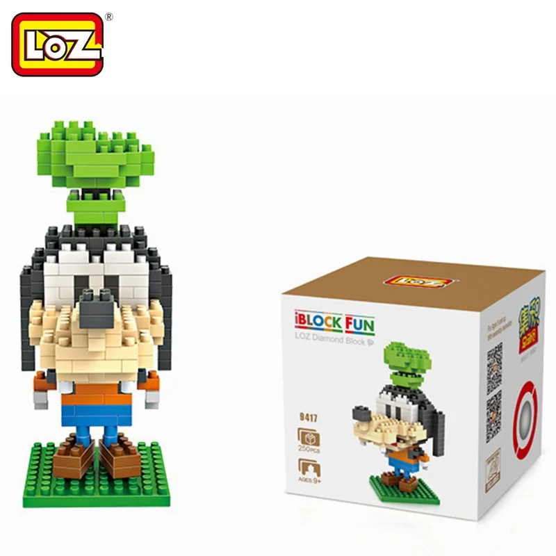 

LOZ Single Sale Mini Big Head Goofy Dog Diamond Bricks Cartoon Doll Educational Building Blocks Toys For Children 9417
