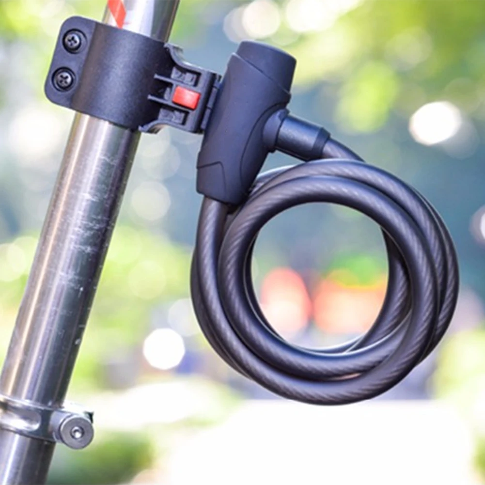 

Anti Theft Black Bike Lock Steel Wire Safe Bicycle Carbon Lock MTB Mountain Road Bicycle Steel Lock 2018
