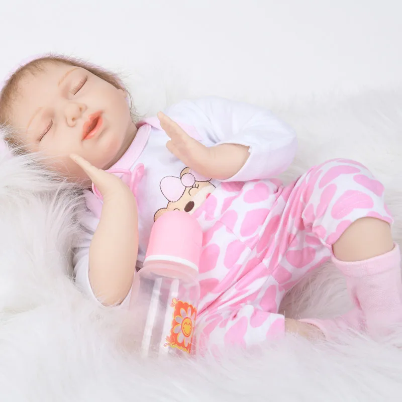 LEOOFU 50 см 20 дюймов подарок на Новый год bebe Кукла реборн игрушки с реалистичной