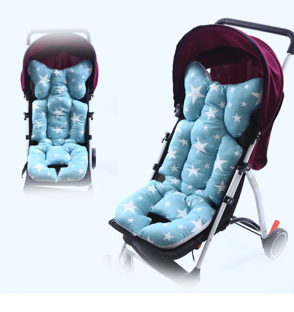 Детская коляска, подушка для сиденья, утолщенная хлопковая детская подушка, подушка для коляски, Подушка для стула, теплая, для новорожденных детей, аксессуары для коляски