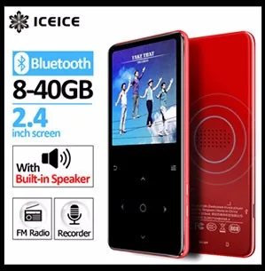 spotify mp3 player ICEICE MP3 Music Player with Speaker 2.4 inch Screen touch keys hi fi fm radio mini sport MP 3 music player portable walkman 32G spotify mp3 player