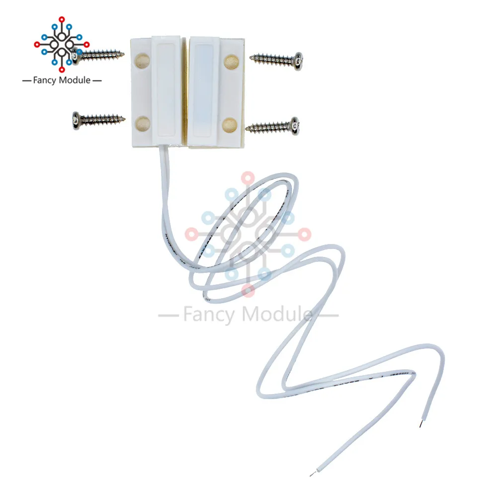 1 пара Белый MC-38 MC38 проводной двери, окна сенсор магнитный переключатель домашняя сигнализация ABS с винтами