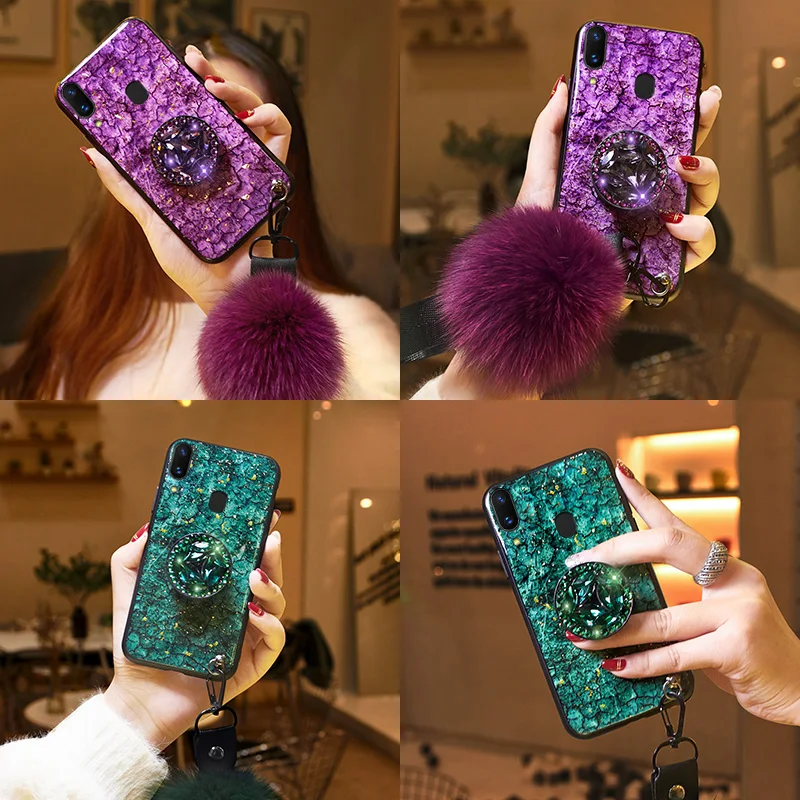 Чехол для Samsung Galaxy A10 A20 A30 A40 A50 A60 A70 A90 чехол S10 Plus S10e чехлы с блестящими плюшевыми