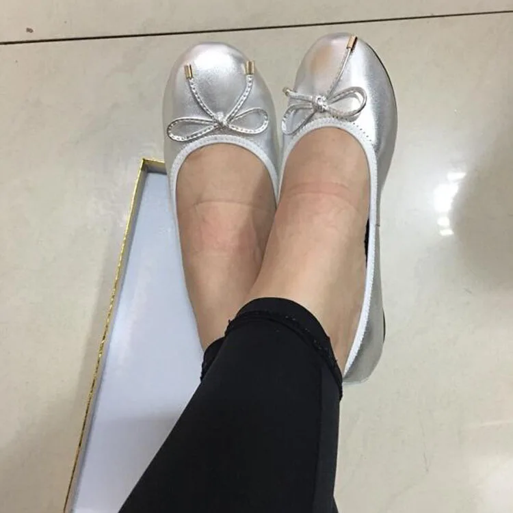 Casual Bowtie Loafers Sweet Candy Colors Women Flats Solid 2018 Summer Style Moccasin Yellow Ballet Flat Shoes Woman Size 34-43 (53)
