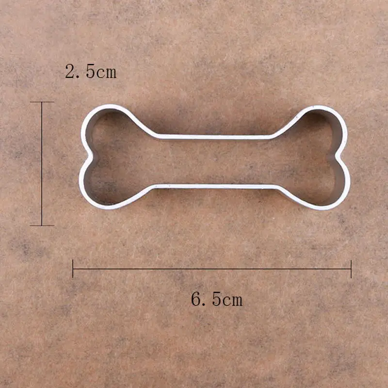 Mayitr mini bone Shape Mold Cookie Cutter Cake Decorating Tool Baking Muffin Mould Pastry Baking Tools 6.5X2.5cm