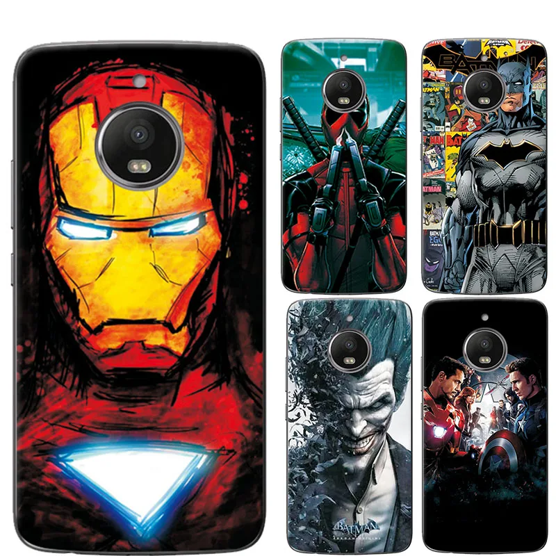 

Case Cover For Motorola MOTO G5s Plus 5.5" Marvel Avengers Charming Design Soft TPU Phone Cases Coque For MOTO G5s Plus Funda