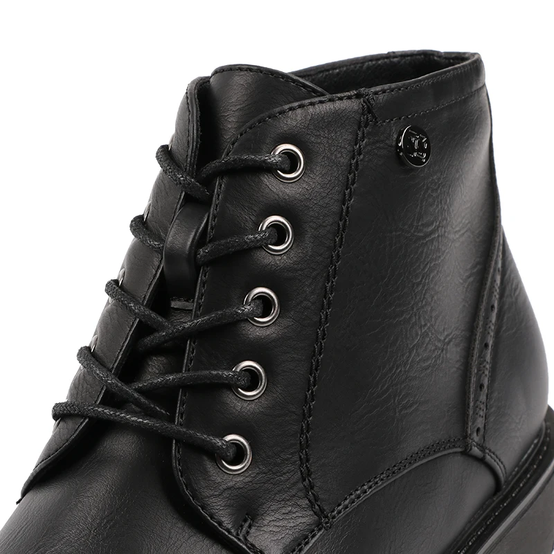 AIMEIGAO Fashion Vintage Women Ankle Boots Soft Leather Flat Shoes Comfortable Women Boots Lace Up Soft Leather Classic Shoes