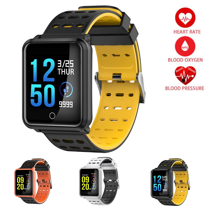 

Fitness Pedometer Smart Watch Wrist Band Bracelet Heart Rate Monitor Bluetooth Touch Screen Blood Pressure Smart Sport Watch Men