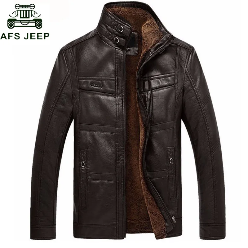 

Winter Leather Jacket Men Coats 2019 High Quality Men Business Faux Fur PU Leather Jackets Chaqueta Cuero hombre Plus SIze M-5XL