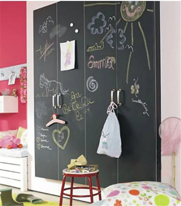 Perfect 130sets Removable Blackboard sticker lousa mini blackboards 30CMx20CM 1set=8pcs 2