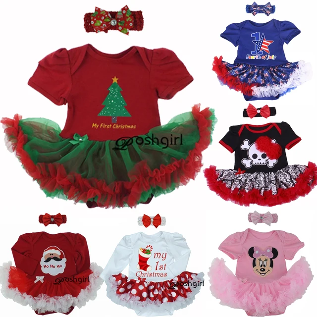 new baby girl clothing sets infant christmas gifts lace tutu romper