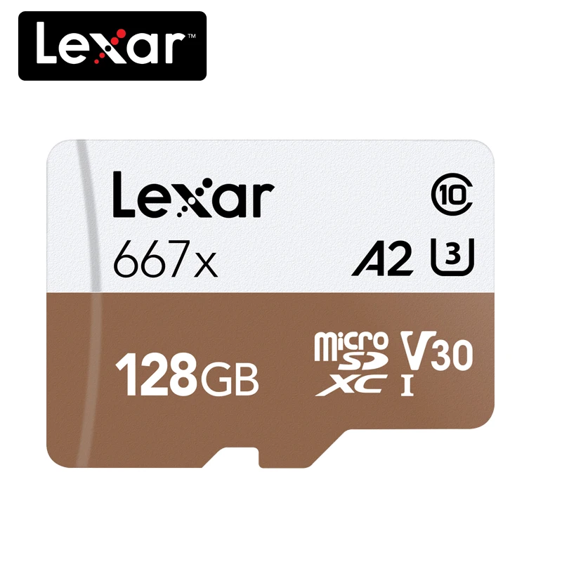 100% оригинал Lexar 667x Micro SD карта 64 Гб класс 10 128 ГБ micro SDXC 256 tf памяти UHS I для дрона