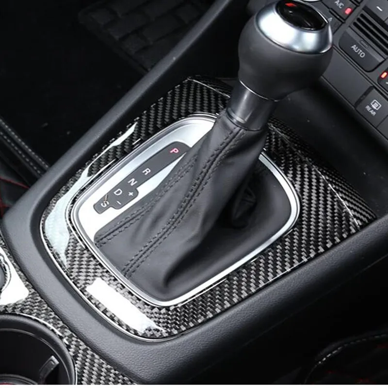 

Carbon Fiber Center Console Gear Shift Frame Decortaion Cover Trim 2Pcs For Audi Q3 2013-2016 Car Interior Accessories