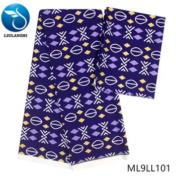 

LIULANZHI african blouse fabric summer style audel chiffon fabric prints 2019 6yards/set fabric ML9LL98-105