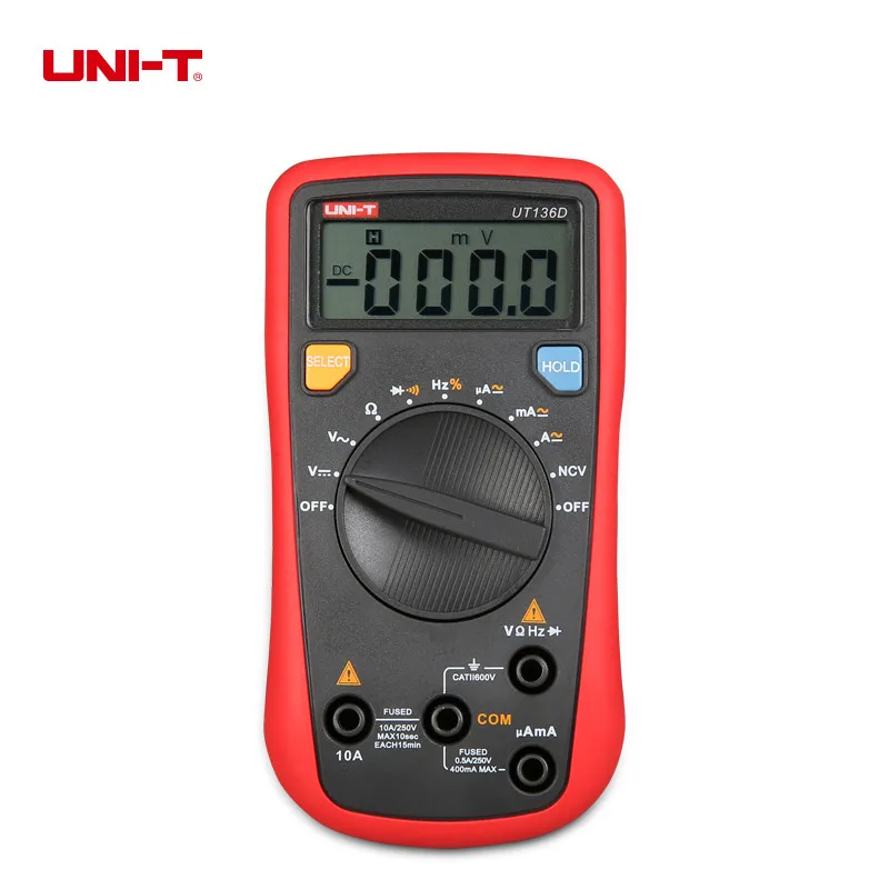 

UNI-T UT136D Professional Digital Multimeters Auto-ranging Frequency Duty Cycle Test Data Hold DMM LCR Meter