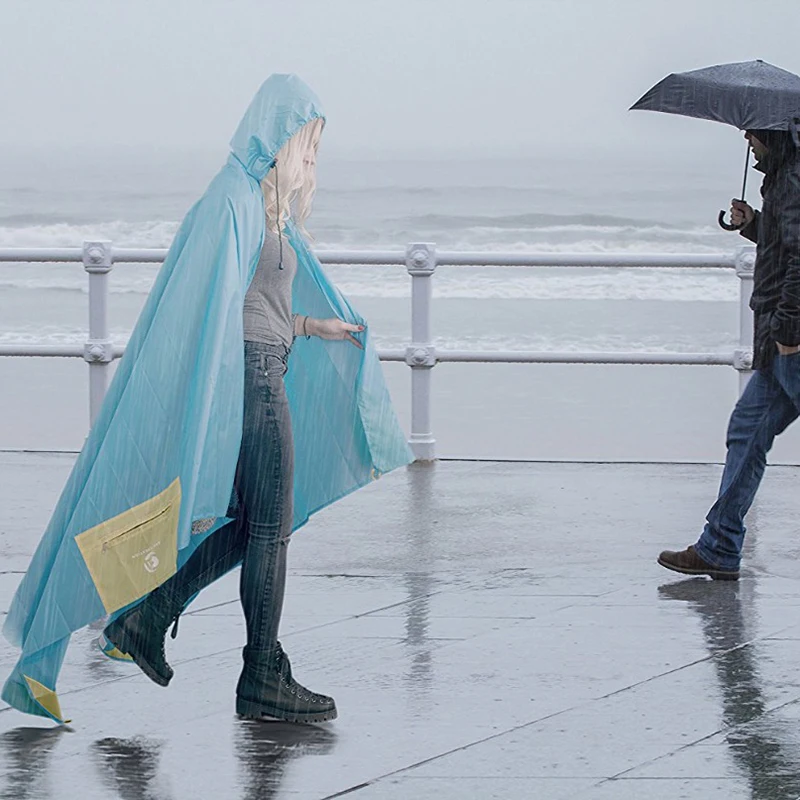 المحمولة التخييم حصيرة في الهواء الطلق طوي بطانية للماء للطي حقيبة فراش النوم البطانيات خفيفة الوزن نزهة الحصير المطر