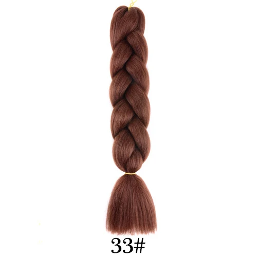 Ombre Цвет Высокая температура волокна плетение волос для наращивания крючком волосы Джамбо синтетический Твист коса 24 дюйма - Цвет: # Фиолетовый