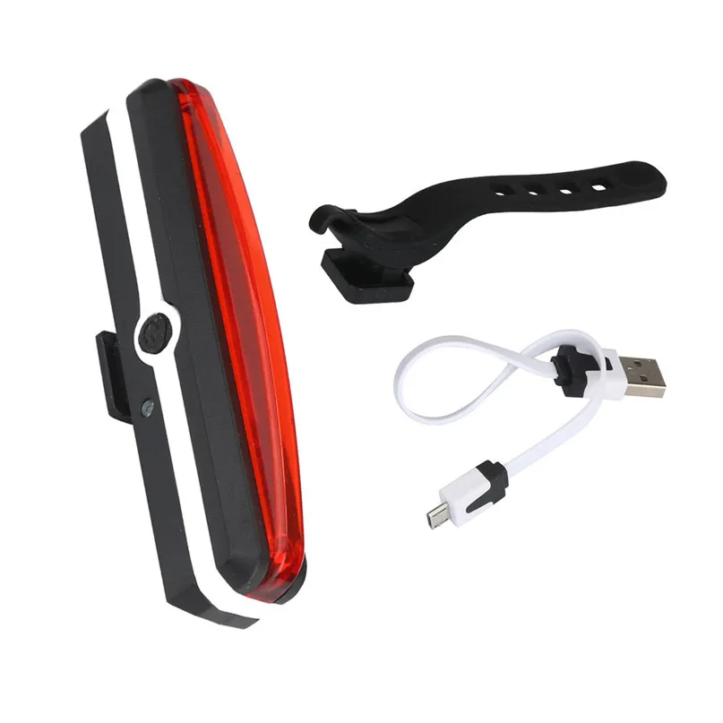 NEW 2018 USB Rechargeable LED Bicycle Bike Cycling Front Rear Tail Light 6 Modes Lamp Set Free shipping Wholesale #2A27 (16)