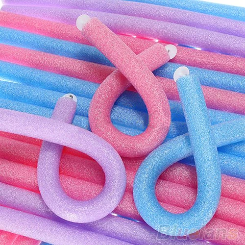 10Pcs/set Curler Makers Soft Foam Bendy Twist Curls Soft DIY Styling Hair Tool for Women's Accessories Random Color