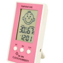 1 шт. Крытый Открытый термометр точный гигрометр цифровые часы Регистратор температуры измеритель влажности термометр гигрометр