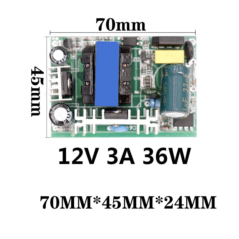 DC24V 1A 1.5A 0.5A 12 Вт 24 Вт 36 Вт Светодиодный драйвер светодиодный Питание 12V светильник трансформаторы 24V Вольт светодиодный s