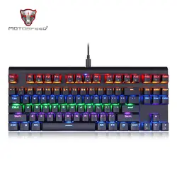 MOTOSPEED K83 беспроводной механическая клавиатура Bluetooth со светодиодный подсветка 87 Ключи компьютерная игровая клавиатура для ПК PK Anne Pro