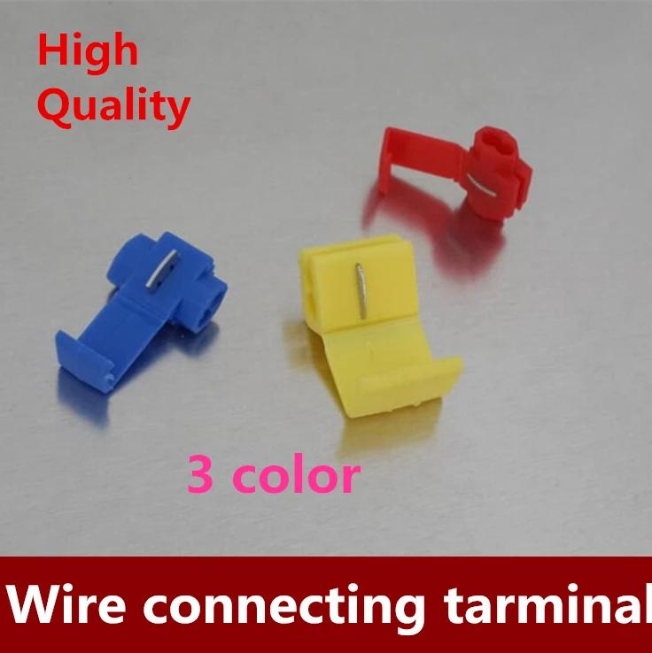 Free Shipping 100pcs/lot 3 Color Scotchlok Quick Splice Wire Connectors