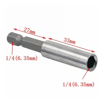 

10pcs Electric Screwdriver Extension Drill Bit Holder Magnetic Extender Socket Rod Set QJS Shop