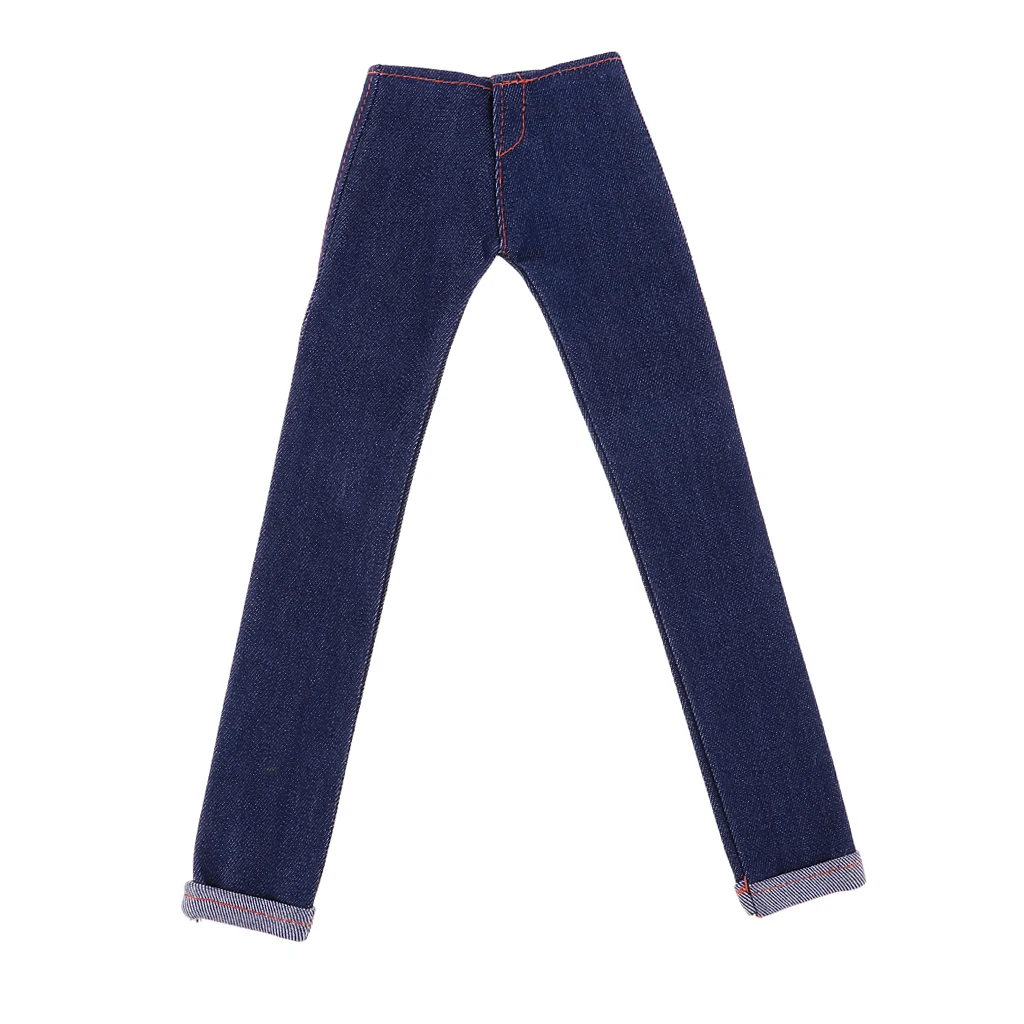 Fashionable Jeans Pants Trousers Clothes For 1/4 BJD Girl Dolls Accessory
