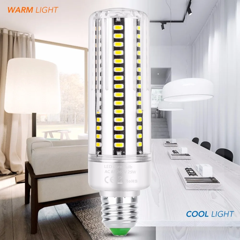 

E27 LED 20W Corn Lamp LED Bulb E14 5W High Power 7W 9W 12W 15W 18W Light Bulb 220V 5736 LED Lamp No Flicker 110V Lights For Home