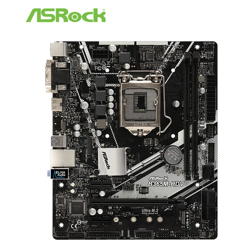 Полный ASRock B360M-HDV/B365M HDV настольный компьютер материнская плата LGA1151 M-ATX поддерживает 8 9 поколения