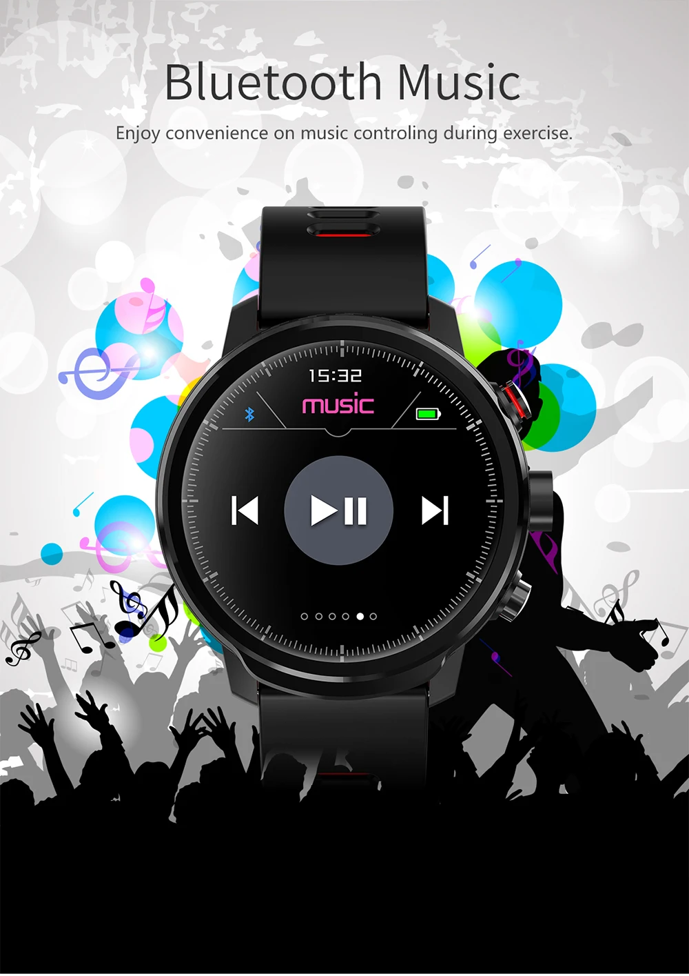 ZOOGOU L5 Смарт-часы Для мужчин IP68 Водонепроницаемый несколько спортивный режим сердечного ритма прогноз погоды Bluetooth Smartwatch в режиме ожидания 100 дней