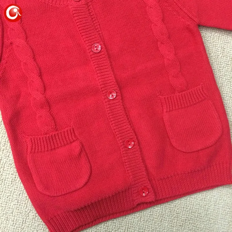 2-5Y Kids Button Cardigan For Boys Baby Girl Fashion Sweater With Pocket Unisex Children\'s Soft Casual Knit Outwear Clothes 2016 (4)