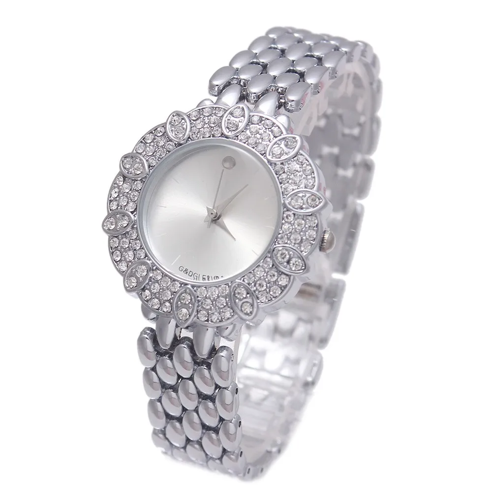 G& D Женские кварцевые наручные часы из нержавеющей стали Reloje Mujer роскошные женские часы-браслет желе платье часы Relogio Feminino