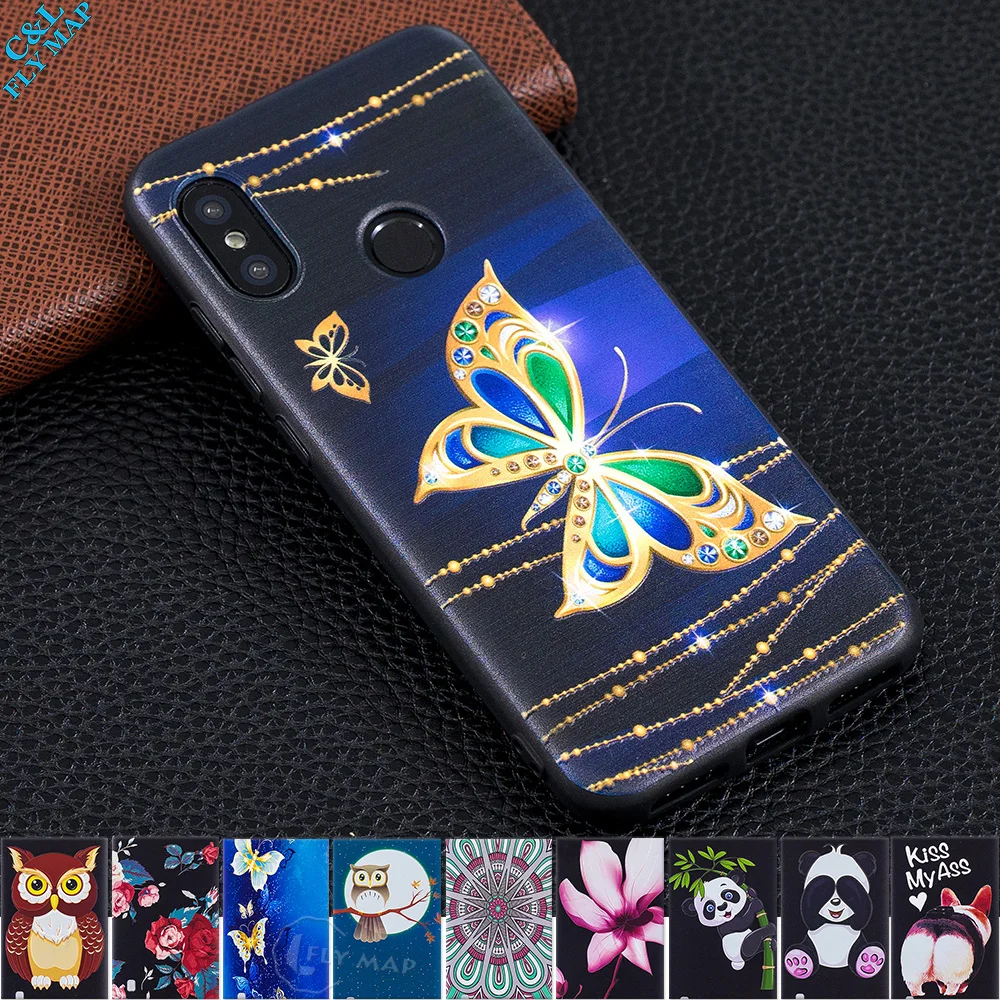 

Emboss Case for Xiaomi Mi A2 Lite A2Lite Soft Phone Cover for Xiaomi Redmi 6 Pro 6Pro M1805D1SG M1805D1SH Silicone Back Case