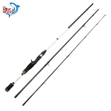 RoseWood высокоуглеродистая Удочка спиннинг 2,28 м действия 3 секции Литье удочка рыболовные продукты Китай De Pesca белый цвет