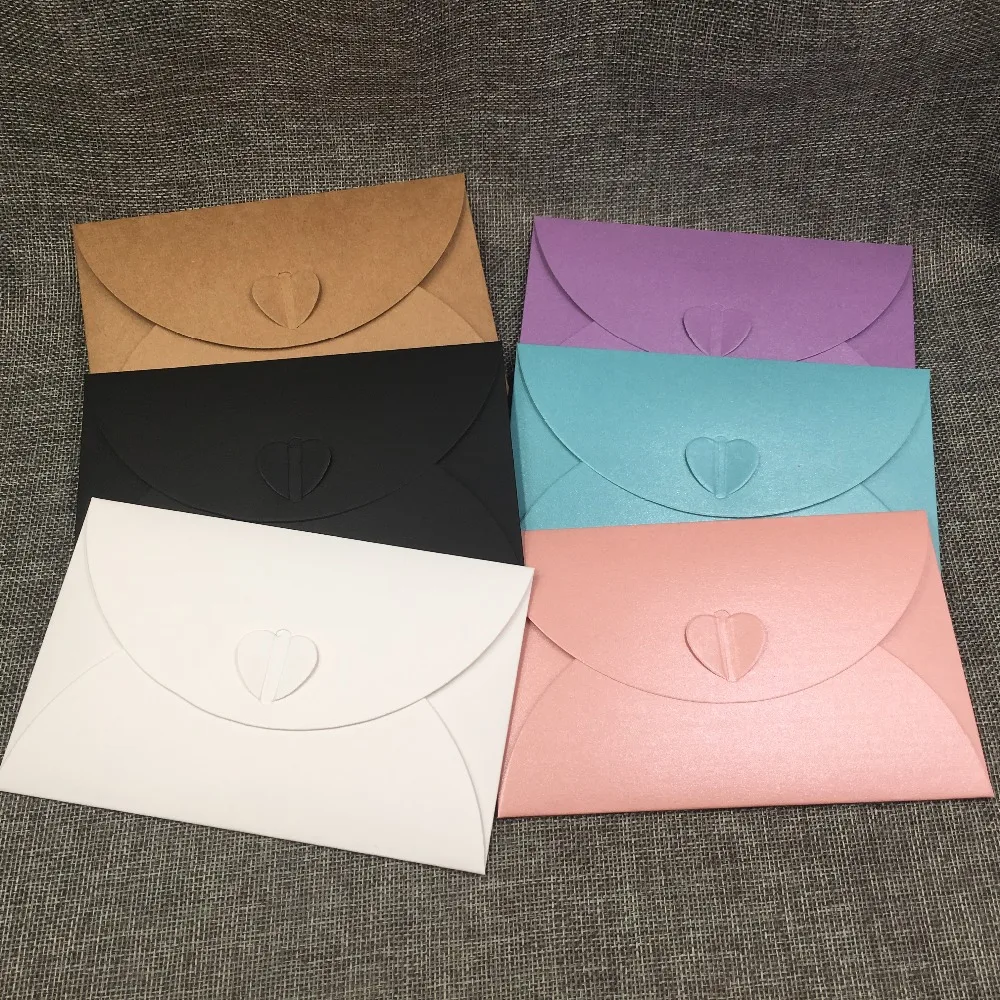 

100set Creative Envelope Fold Flower Envelope Bag Wedding Engagement gift Love Jewelry Necklace Decor Wrapping