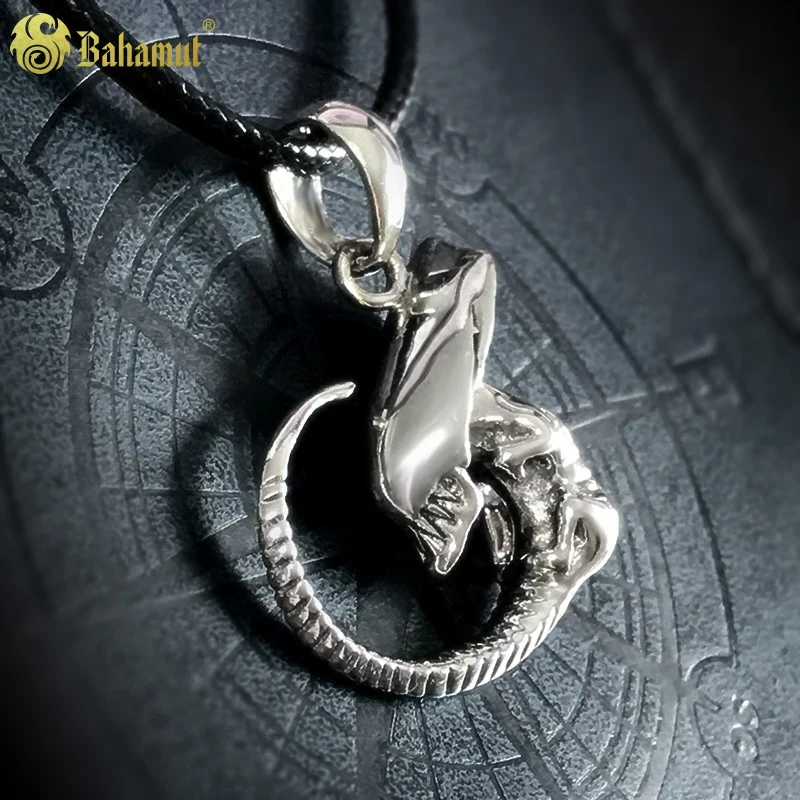 

925 Silver Movie Jewelry Punk Alien Pendant Aliens Predator AVP Necklace Men Women Halloween Christmas Cosplay Gift