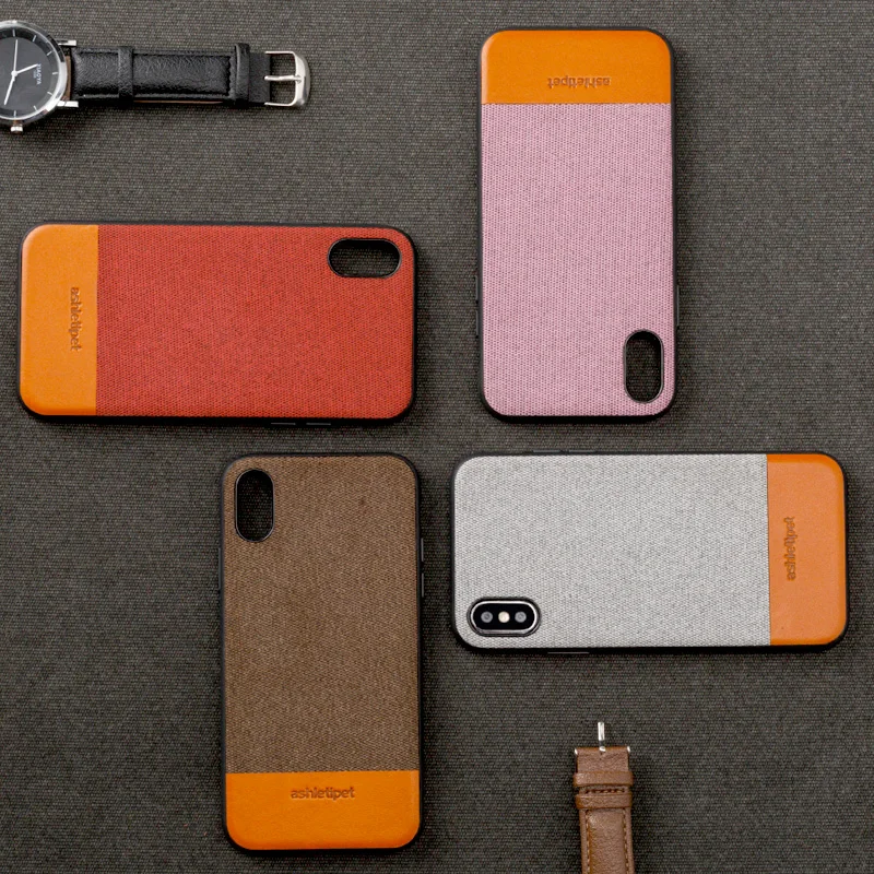 Goede Telefoon Behuizing Voor Apple Voor iPhone X XS Max XR 6 6 s 7 8 Plus siliconen rand stof shockproof canvas en Koeienhuid Case Voor lady