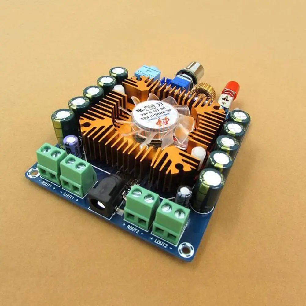 

DC 12-16V TDA7850 4 Channel 50Wx4 HIFI Car stereo Audio Amplifier Board + Fan