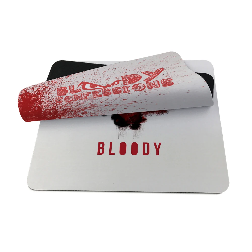 Противоскользящая мышь diy дизайн bloody gamer pc Большой игровой ноутбук красный коврик