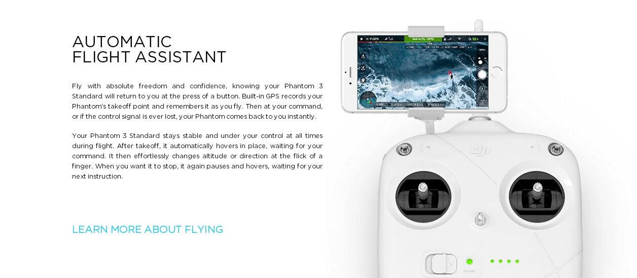 DJI Phantom 3 Standard FPV With 12MP Camera Shoots 2.4K Video RC Quadcopter RTF Not Advanced Or Professional