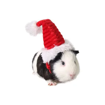 

1pc Cute Fluffy Adjustable Rabbit Guinea Pig Totoro Christmas Cap Small Pet Kitten Puppy Hat Party Decoration for Chihuahua