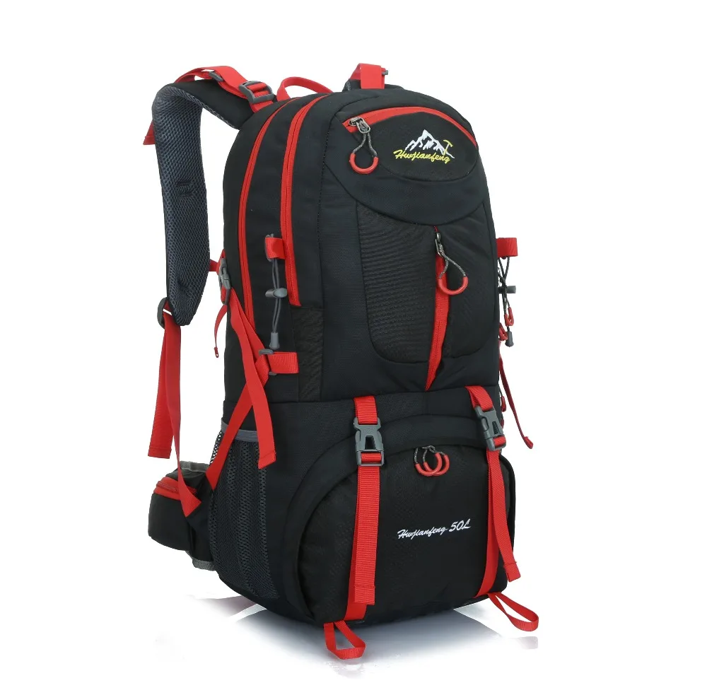 

50L Hiking Backpack Rucksacks Waterproof Backpack Men Outdoor Camping Backpack Unisex Gym Bags Travel Bag Women Large Sport Bags