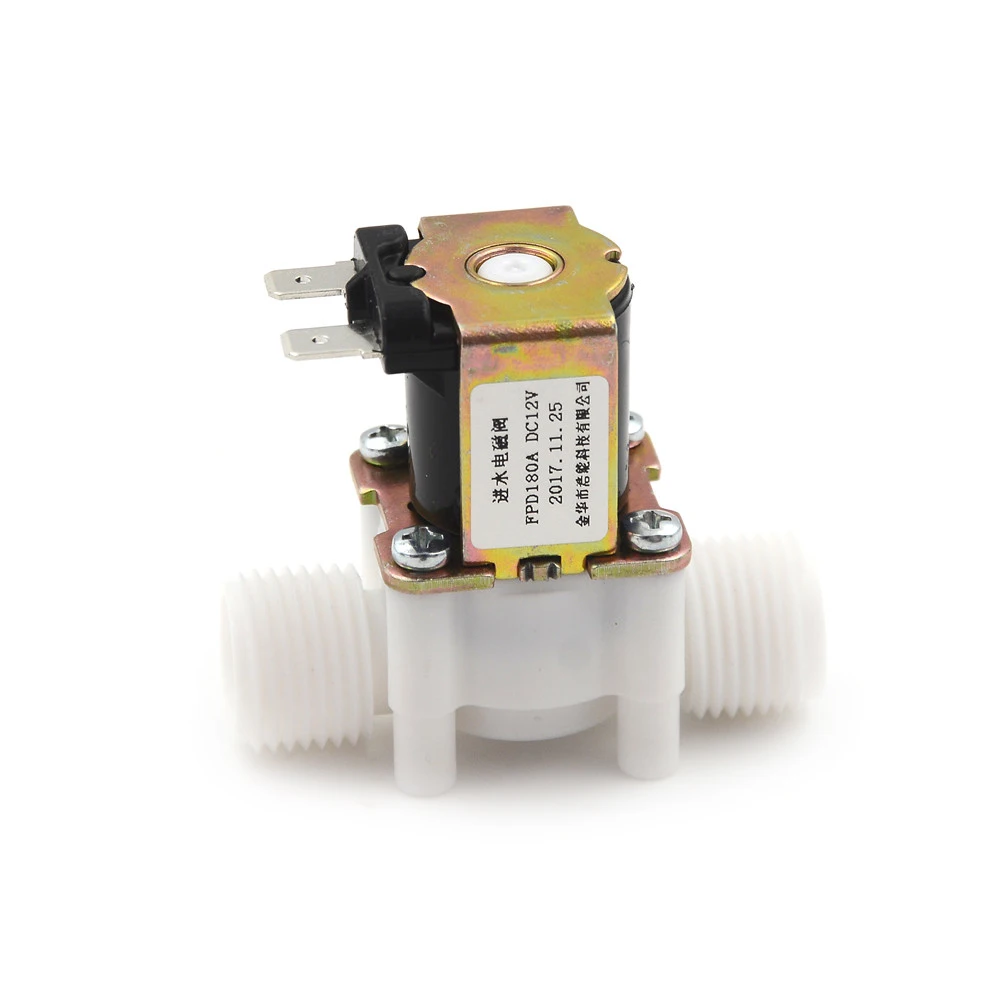 1 шт. 12В Соленоидный клапан Магнитный DC N/C Вода Воздух Впускной поток 1/2 &quotDC 12V