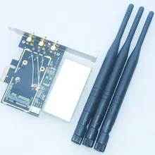 6DB антенна X3 мини для PCI-e 1x 16x U. FL(IPX) RP-SMA адаптер для Беспроводной Wi-Fi кард-WWLAN Mini Card к настольному компьютеру