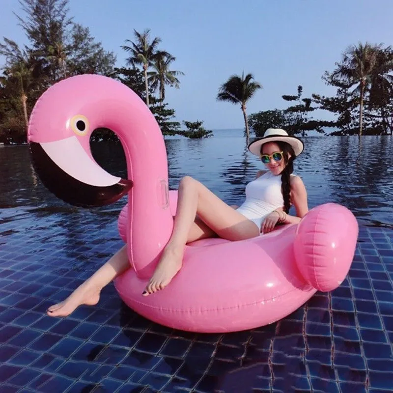 

Women Swimming Float Swan Tube Raft Pool Swimming Rings Flamingo Inflatable Summer Adult summer holiday Swimming fun