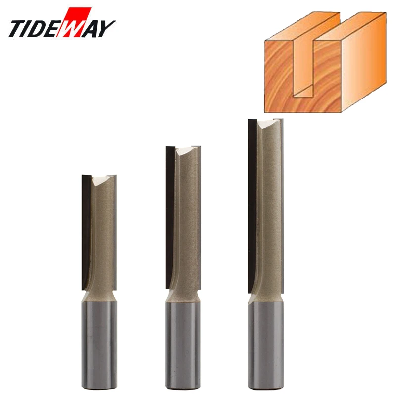 TIDEWAY 1 шт. 1/4 &quot1/2&quot хвостовик 2 Флейта прямой бит Деревообрабатывающие