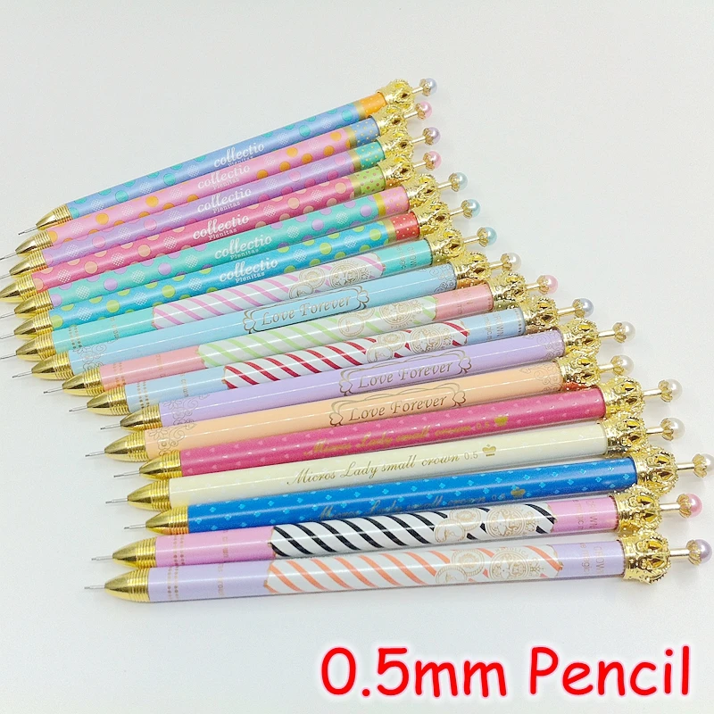 (10 Pieces/Lot) Kawaii Korean Stationery Cute Crown Mechanical Pencil 0